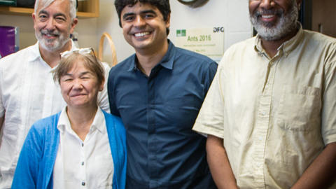 Bruno with 3 of 4 committee members